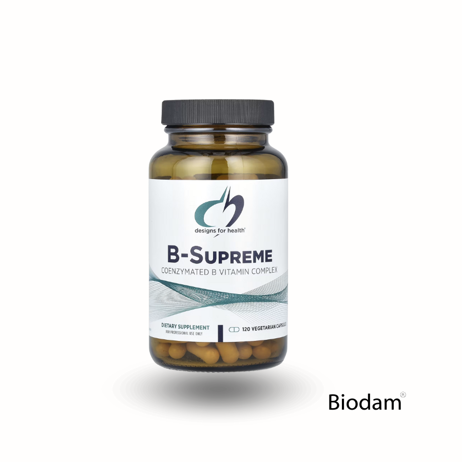 B SUPREME COMPLEX 60 caps DESIGNS FOR HEALTH