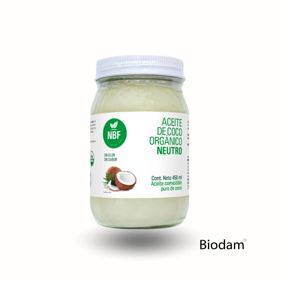 ACEITE DE COCO NEUTRO ORGANICO, NBF 450 ML