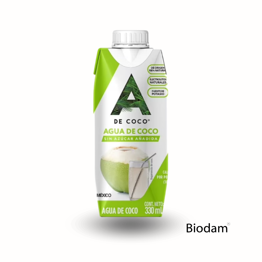 AGUA DE COCO 330 ML, A DE COCO