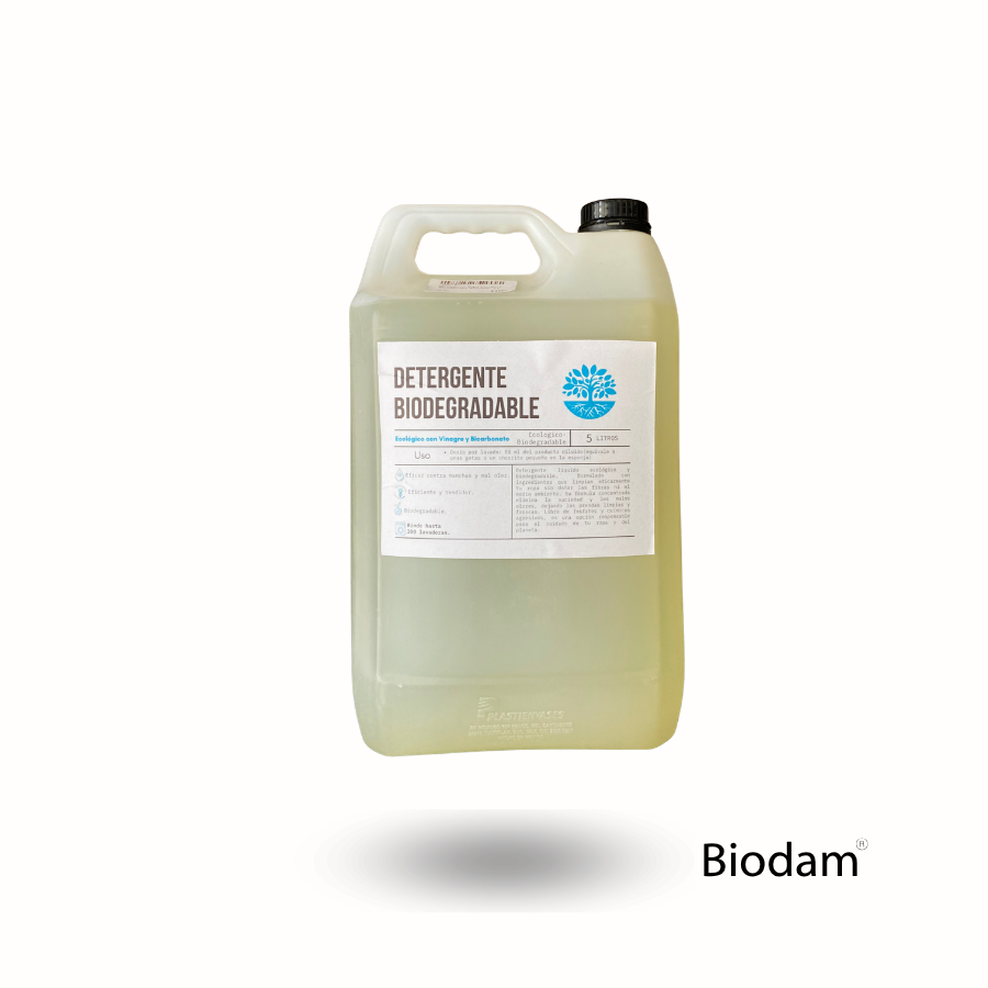 DETERGENTE ROPA VINAGRE Y BICARBONATO, BIOCHEM, 5 L