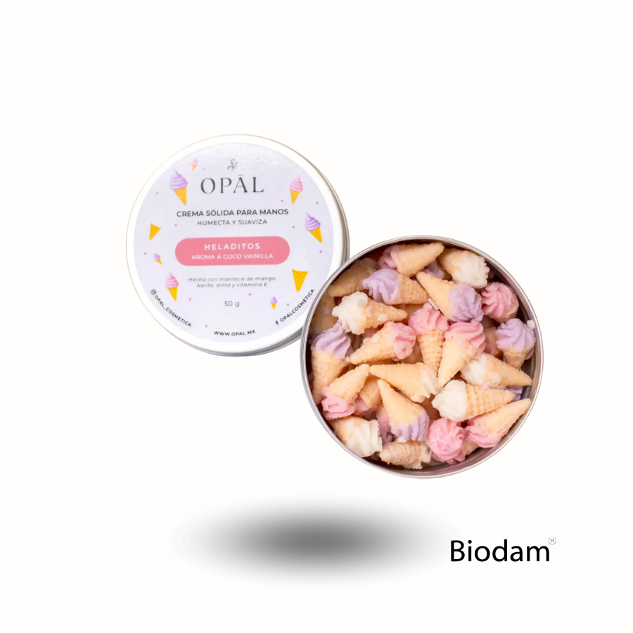 CREMA SOLIDA HELADITOS (AROMA A COCO VAINILLA), OPAL.
