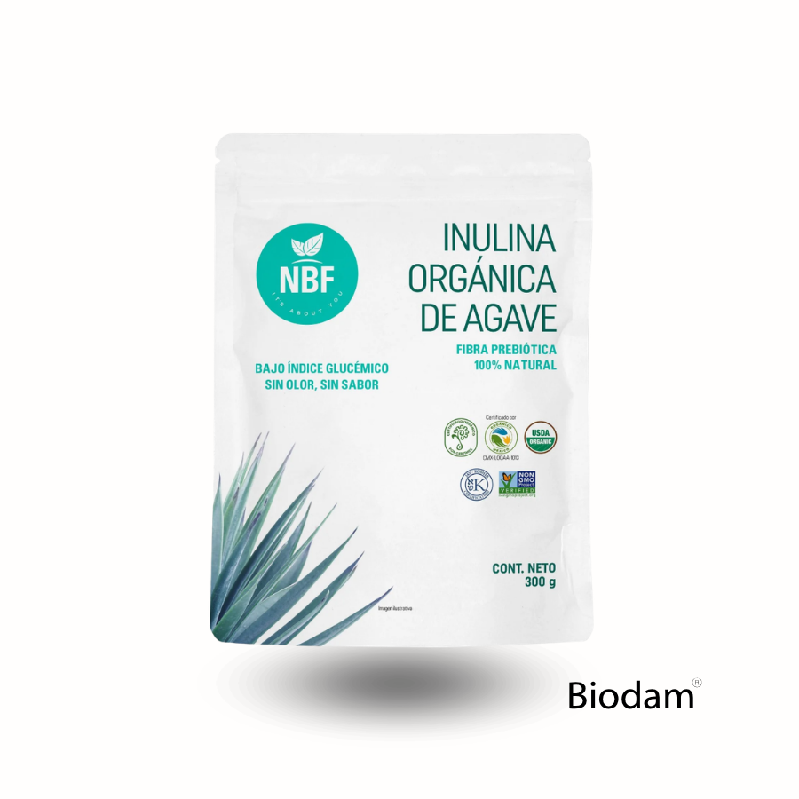 INULINA DE AGAVE ORGANICO,  NBF, 300 G.